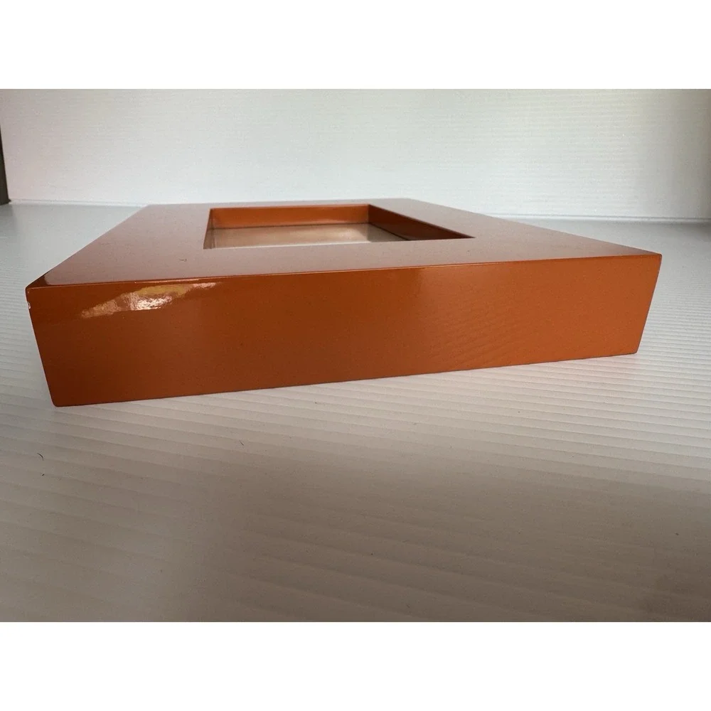 Orange Glossy Picture Frame Rectangular Modern Home Decor 11